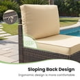 thumbnail image 5 of STARY 6 Pieces Outdoor Sectional Sofa with Wide Armrests, Patio Conversation Set, PE Rattan Furniture Set for Backyard, Cream, 5 of 9
