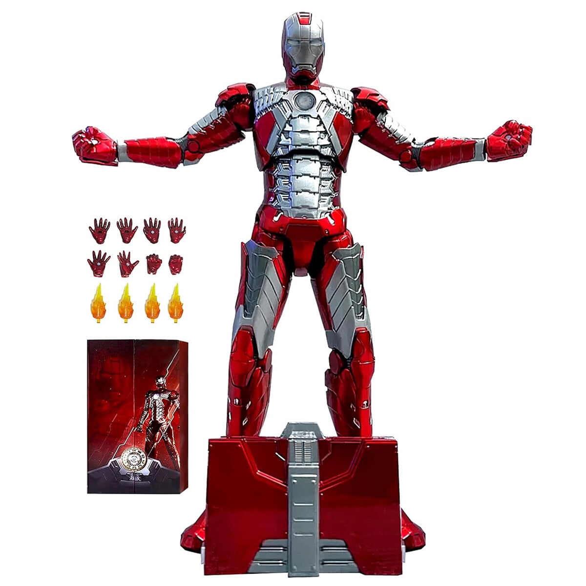 ZD Toys 1/10 Scale Iron Man Mark V MK5 Suitcase Suit Collector Action Figure