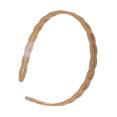 thumbnail image 4 of Unique Bargains 1 Pc Classic Elegant Frosted Chain Hairband for Women for Girls 5.51"x4.72" Brown, 4 of 4