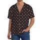 thumbnail image 1 of Fotbe Red and white polka dots Camisa Estampada de Manga Corta para Hombre, Casual de Verano, Estilo Playero, Sin Arrugas-XX-Large, 1 of 5