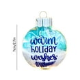 thumbnail image 3 of Coollooc 3D Beach Christmas Ornament, 2Pcs Blue Sea Theme Holiday Ball for Christmas Tree, Beach House Decor & Tropical Party, Nature Decorations for Holiday Decors & Seasonal(M,3D), 3 of 7