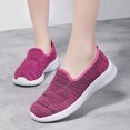 thumbnail image 2 of Bmisegm Women's Shoes Soft Bottom Breathable Flat Ladies Casual Shoes Mom Shoes Womens Casual Shoes Pink 37, 2 of 9