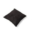 Square Cotton Twill Pillow, Black