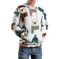 thumbnail image 5 of Christmas Style Printing Men's Women Vintage 3D Hooded Sweatshirt - All-Season Loose Fit Streetwear, 5 of 6