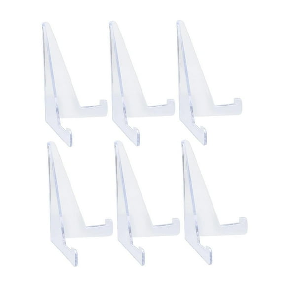 6-Piece Football Card Display Stand - Transparent,Lightweight,Versatile for Card Display