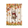 thumbnail image 2 of Yhmxh Halloween & Fall Shower Curtain with 12 Hooks, Gothic Moon Cute Ghost Autumn Cat Pumpkin Bathroom Curtain Set, Waterproof Polyester Bath Curtain for Bathroom Home Decor, 2 of 6