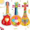 thumbnail image 2 of Flmtop Guitar Material Creative Decorations Wooden Handmade DIY Guitar Material for Children, 2 of 10