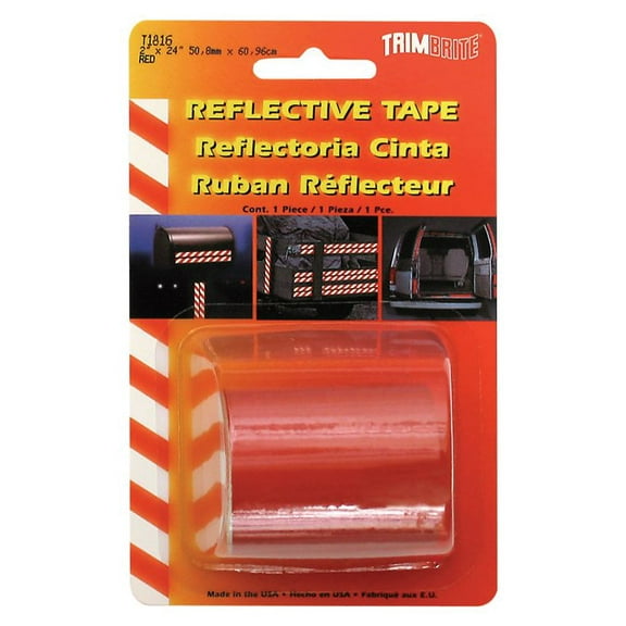 Trim Brite T1816 Reflective Tape, 2" x 24", Red