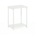 thumbnail image 6 of Furinno Simplistic Side Table, 2-Tier White End Table with Metal Frame, Open Shelf Night Stand, Bedside Table, Easy Assembly, for Living Room, Bedroom, Plain White, 6 of 7