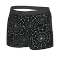 thumbnail image 2 of Haiem Spider Web Black Men's Boxer Briefs, Every Day Comfort Stretch Cotton Moisture-Wicking Underwear-Medium, 2 of 9