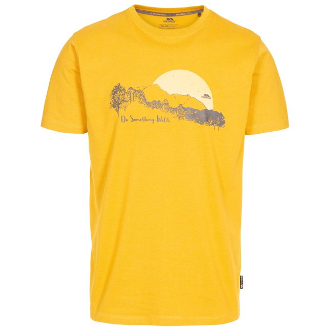 Trespass - Camiseta Bredonton para Hombre (Amarillo Maíz)