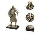 thumbnail image 6 of jicheng Knight Sculpture Tabletop Ornament Vintage, Retro, Creative Statue Knight Figure Gold, 6 of 9