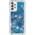 thumbnail image 2 of Case for Galaxy S24 FE,Flowing Bling Liquid Hearts Sparkle Moving Glitter Quicksand Waterfall Anti-Fall Protective Girls Women Phone Case for Samsung Galaxy S24 FE 5G,2024 (Blue), 2 of 14