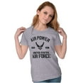 thumbnail image 3 of Us Air Force USAF Power Wings Logo Women's T Shirt Ladies Tee Brisco Brands L, 3 of 5