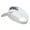 White, variant on Football Word Silhouette Embroidered Cotton Twill Sun Visor - Royal OSFM