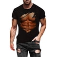 thumbnail image 1 of Playeras Lisas Para Hombre, Moda Informal Para Hombre, Estampado Digital 3D, Ejercicio Muscular, Fitness, Camiseta De Manga Corta, Blusa Superior, 1 of 4