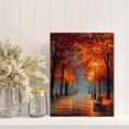 thumbnail image 2 of Qisvanset Autumn Park Oil Painting Canvas Wall Art 15.75x11.81 Inches, 2 of 8