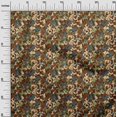 thumbnail image 3 of oneOone Viscose Chiffon Brown Fabric Abstract Sewing Craft Projects Fabric Prints By Yard 42 Inch Wide, 3 of 5