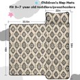 thumbnail image 5 of Geometric Diamond Beige Pattern Teens Toddler Nap Mat with Pillow, Sleeping Mat Bag for Preschool Daycare 59"x22", 5 of 6