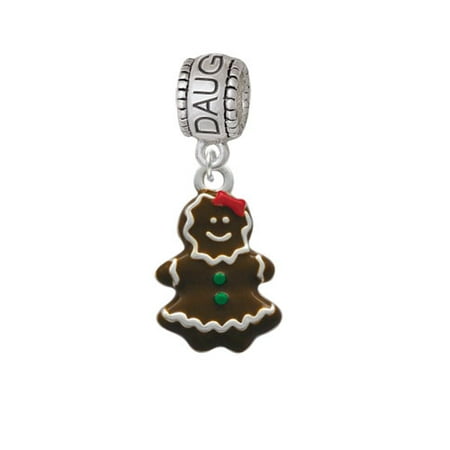 Enamel Gingerbread Girl - Daughter Charm Bead
