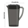 thumbnail image 3 of HomeDM 3L/101oz Plastic Pitcher with Lid, Shatterproof Round Pitcher with Handle for Water Iced Tea Beverages, Clear, BPA Free, 3 of 6