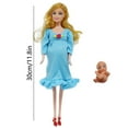 thumbnail image 2 of Interactive Surprise Mommy Doll Set, 30cm Pregnant Doll with Removable Belly, Detachable Baby, Kids Role Play Imaginative Nurturing Emotional Toy, 2 of 7