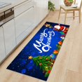 thumbnail image 2 of Christmas Area Rugs Flannel Runner Rug Washable Non Slip Christmas Santa Reindeer Snowflake Floor Runner Area Rug Doormats Living Room Bedroom (15.75"*23.62"),A4, 2 of 2