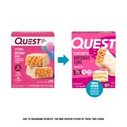 Quest Crispy Hero Protein Bar, Birthday Cake Flavor, Low Sugar, 4 Count