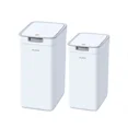thumbnail image 1 of 2 Pack Botes De Basura Con Tapa Para Baño Cocina Blanco,Blanco, 1 of 7