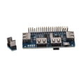 thumbnail image 2 of 4 Ports USB HUB HAT For 3 / 2 / Zero W Extension Board USB To UART For Serial Debugging Compatible With USB2.0/1.1, 2 of 5