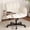 Beige, variant on Cross Legged Office Chair with Wheels & Dynamic Airbag Lumbar Support, Criss Cross Wide Seat, 5-Position Fold-Down Armrests, Swivel Vanity Chair for Home Office, Black