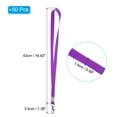 thumbnail image 2 of Uxcell 17" x 0.6" Neck Lanyards with Swivel Hook Clip for ID Badge Keys Purple 50 Pack, 2 of 5