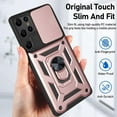 thumbnail image 5 of for Samsung Galaxy S22 Plus Case, Slide Camera Cover with Ring Kickstand Hybrid Armor S22Plus Phone Case Hard Cover Luxury for Galaxy S22 Plus 5G (for Samsung S22 Plus, Rose Gold), 5 of 9