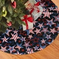 thumbnail image 6 of Patriotics American Flag Stars and Stripes Christmas Tree Skirt 4th of July Decorations Halloween Christmas Tree Ornaments Holiday Party Indoor Outdoor 48", 6 of 6