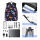 thumbnail image 4 of Disketp Cartoon Dinosaur Mochila Ligera Clásica con Múltiples Bolsillos, Mochila Casual para Hombre y Mujer, Ideal para Escuela, Trabajo y Viajes, 4 of 6