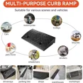 thumbnail image 2 of 2 Pack 2.7'' Rise Driveway Rubber Curb for Ramps,Driveway Ramp Car Slope Ramp for Loading, 2 of 7