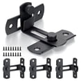 thumbnail image 1 of 90 Degree Flip Barn Door Lock Protect Privacy-Security Gate Latch Hook Lock Latch for Barn Sliding Door Antique Lock, 1 of 7
