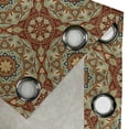 thumbnail image 4 of Ambesonne Mandala Grommet Curtain, Medieval Mosaic Design, 50" x 96", Pale Coffee Pale Blue, 4 of 6