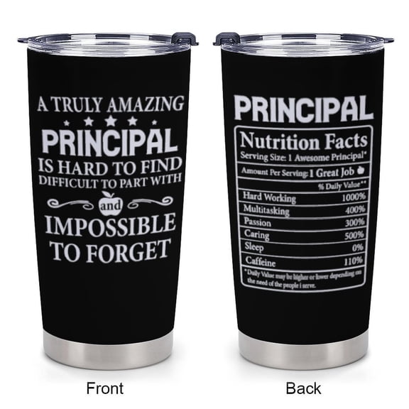 Principal Gifts - Principal Christmas Appreciation Gifts for Men - Principals Day, Teachers Appreciation Day Gift for Principals - 20oz Tumbler