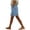 *Sky Blue, variant on VBVC Women's Cotton-Linen Side Cutout Shorts,Drawstring Elastic Waist For Women,Ladies Summer Beach Vacation Hiking Shorts with Pockets,Beige,S-5XL