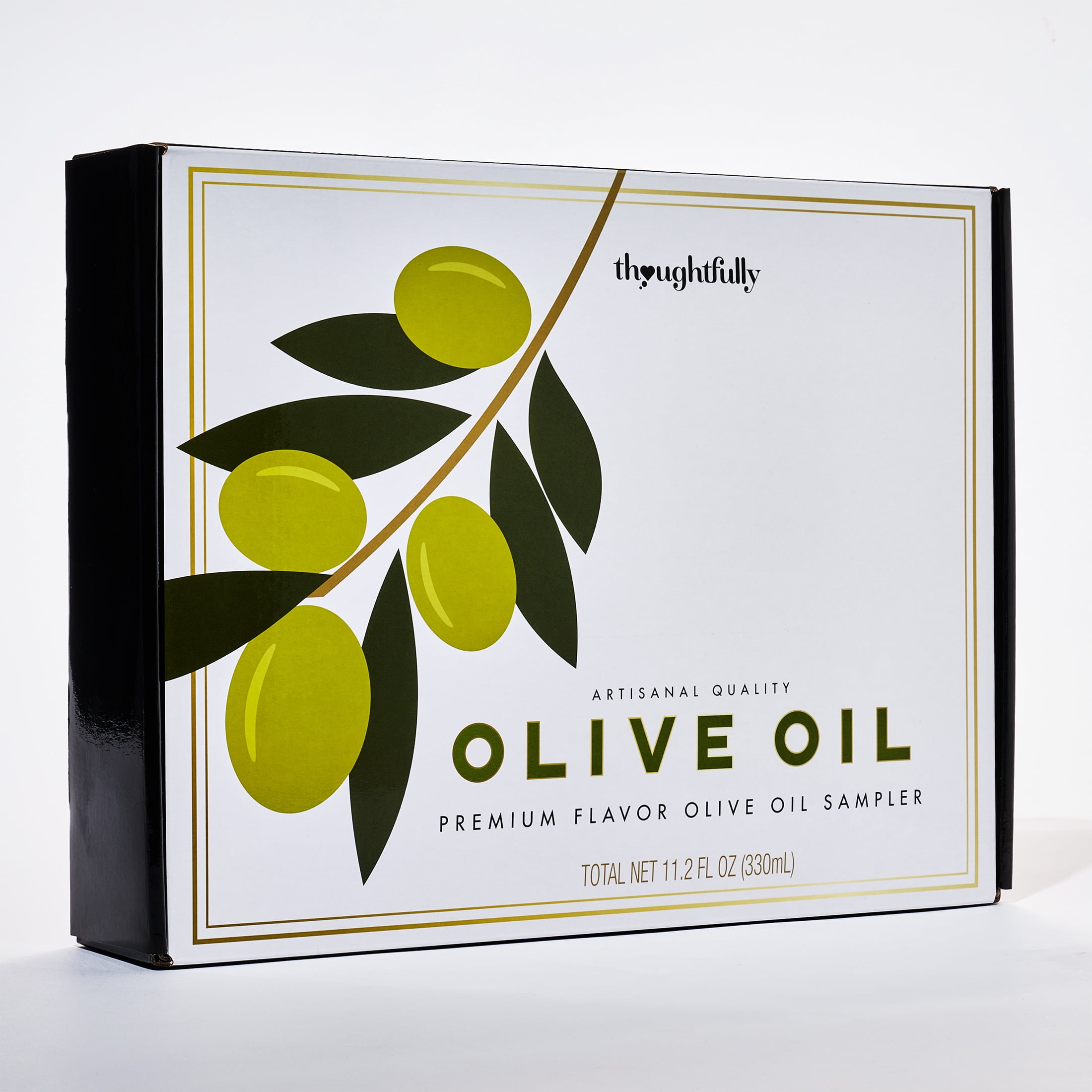 Thoughtfully Gourmet Flavored Extra Virgin Liquid Olive Oil Gift Set, Cold-Pressed, 8 Count