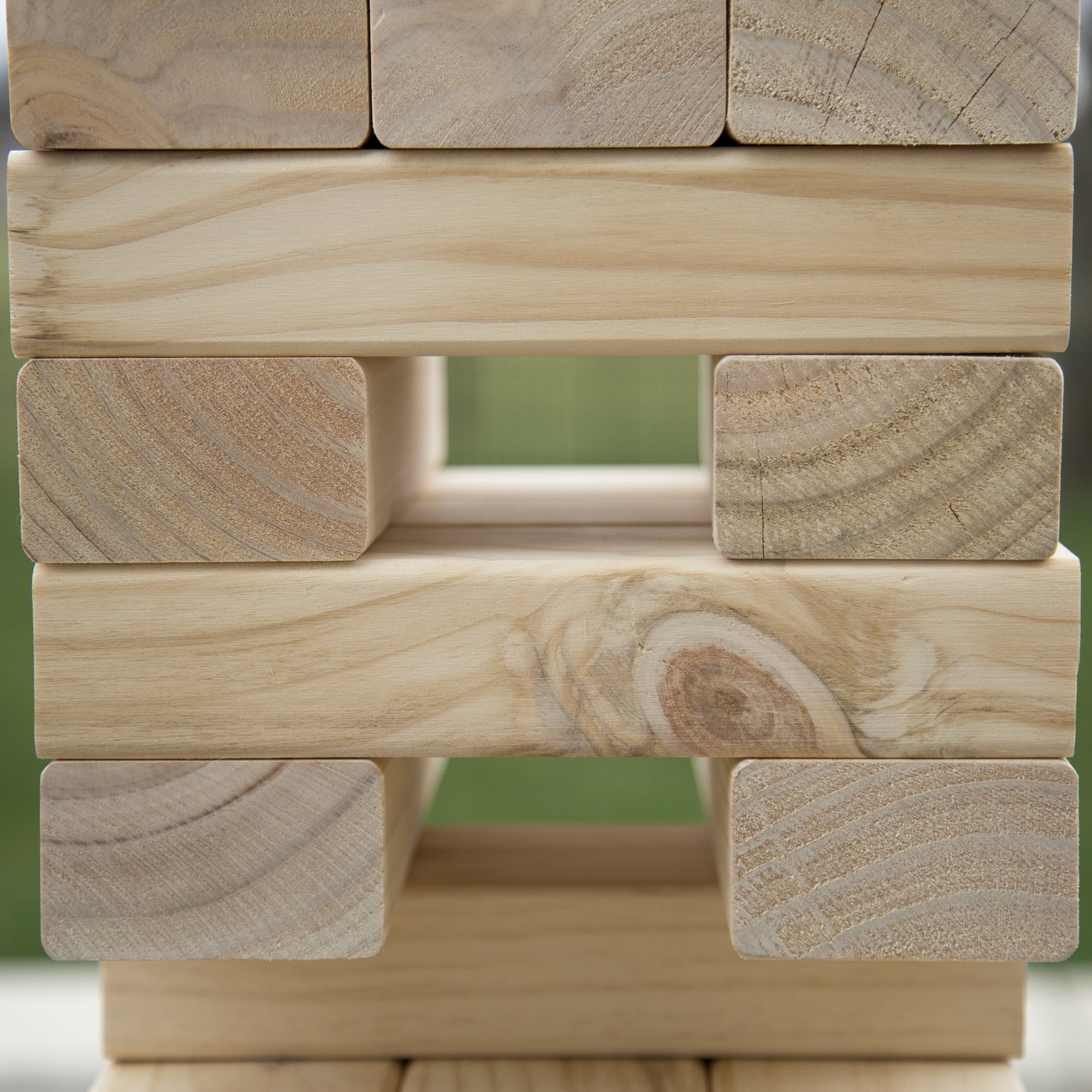 Hey! Play! Classic Giant Wooden Blocks Tower Stacking Game