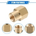 thumbnail image 4 of Conector de manguera de latón adaptador hembra M18x1.5 a M14x1.5 de Unique Bargains, 4 of 7