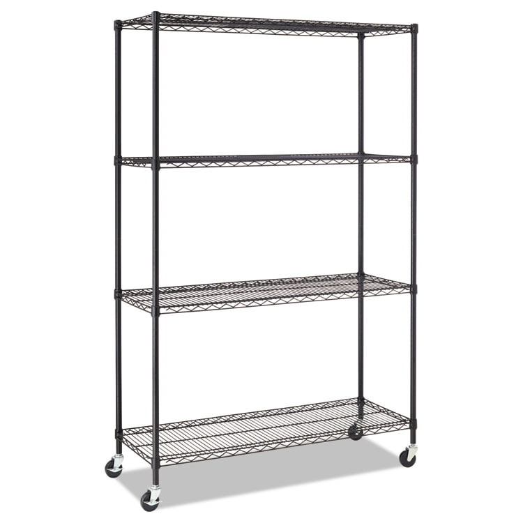 Alera Complete Wire Shelving Unit With, Sam S Club Metal Shelves