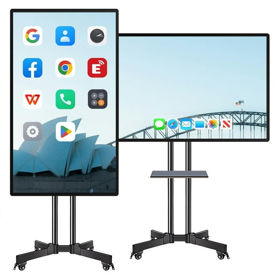 JYXOIHUB Clearance Sale! Smart Board 49 Inch Touch Screen All-in-One Interactive Whiteboard with Dual System, Cloud Share Anytime, Great for Classroom Engagement, Office(Include Wall Mount)