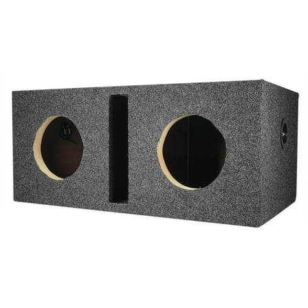 Rockville RDV65 Dual Vented 6.5" MDF Subwoofer Box Enclosure 0.76 cu ft. Per Sub