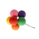 thumbnail image 5 of Yuarrent Paquete de bolas, globo de arcilla, decoración para tartas, boda, bandera para cupcakes, fiesta de cumpleaños, globos de postre para Colorido oscuro 2piezas, 5 of 6