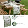thumbnail image 5 of Spring Botanical Table Runner - 120 Inch Long, Kitchen Dining Table Runner Dresser Scarves, Watercolor Leaves Flowers Birds Country Farmhouse Decor for Coffee Tables Wedding Party Banquet, 5 of 8