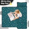 thumbnail image 4 of Teal Christmas Star Pattern Toddler Nap Mats for Kids Preschool,50"x20" Sleeping Mat Bag or Kids,Toddler Sleeping Bag,Toddler Nap Mat or Daycare, 4 of 6