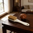 thumbnail image 6 of Natural Boar Bristle Cleaning Brush Antique Walnut Brush Soft Detail Cleaner for Jewelry Collectibles Furniture, 6 of 6